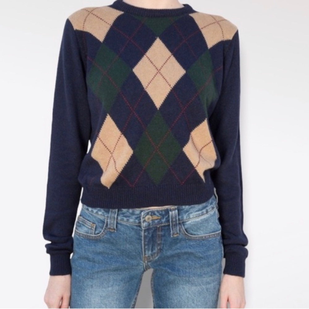 Brandy Melville Argyle Sweater